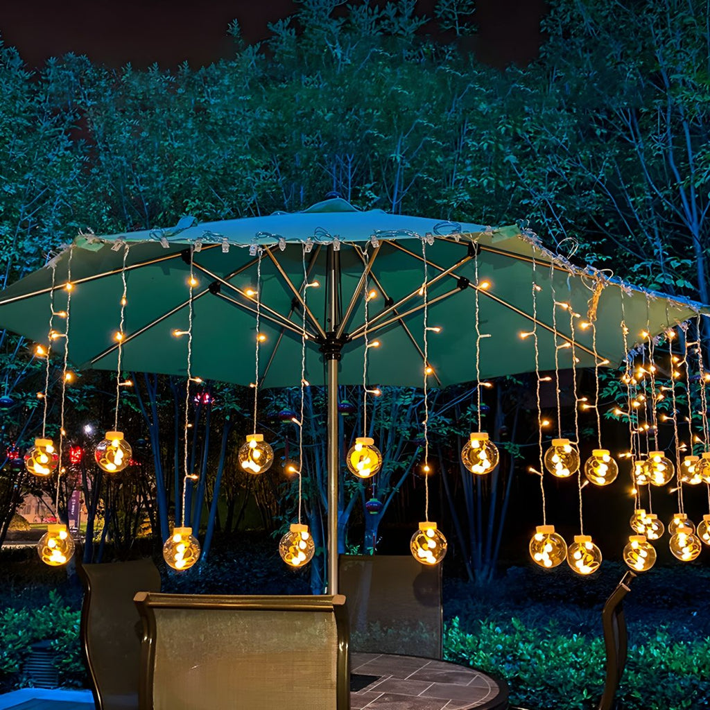 Outdoor Solar String Light Warm LED Glow Patio Garden | Lorqen