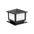 Outdoor Vintage Post Light with Frosted Shade | Arveta