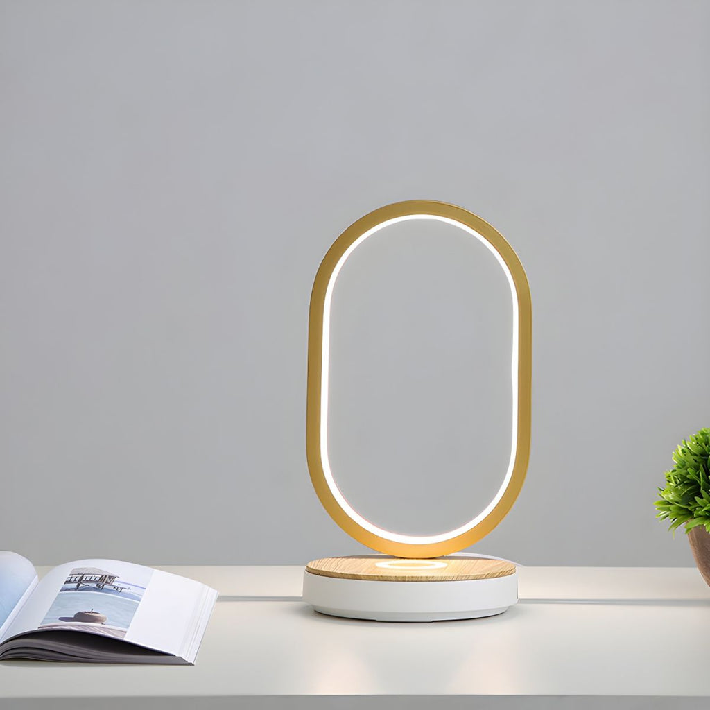 Oval Touch Control Table Lamp Minimalist Style | Arclum