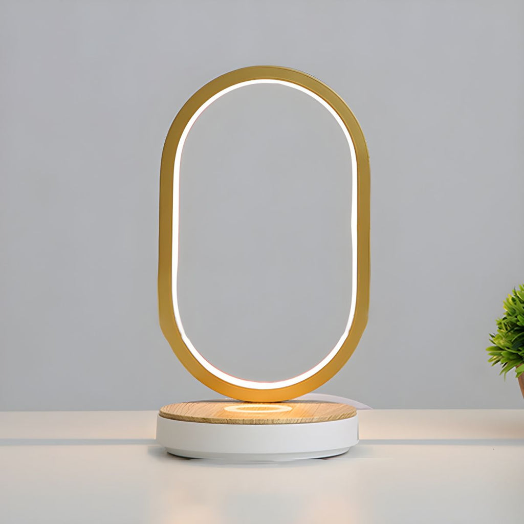 Oval Touch Control Table Lamp Minimalist Style | Arclum