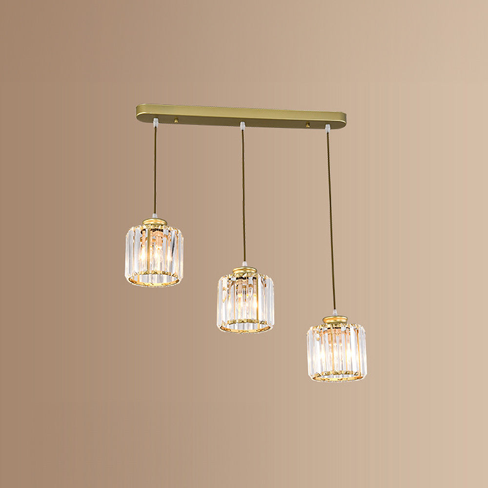 Pendant Crystal Multi Head Nordic Light Fixture | Zenvix