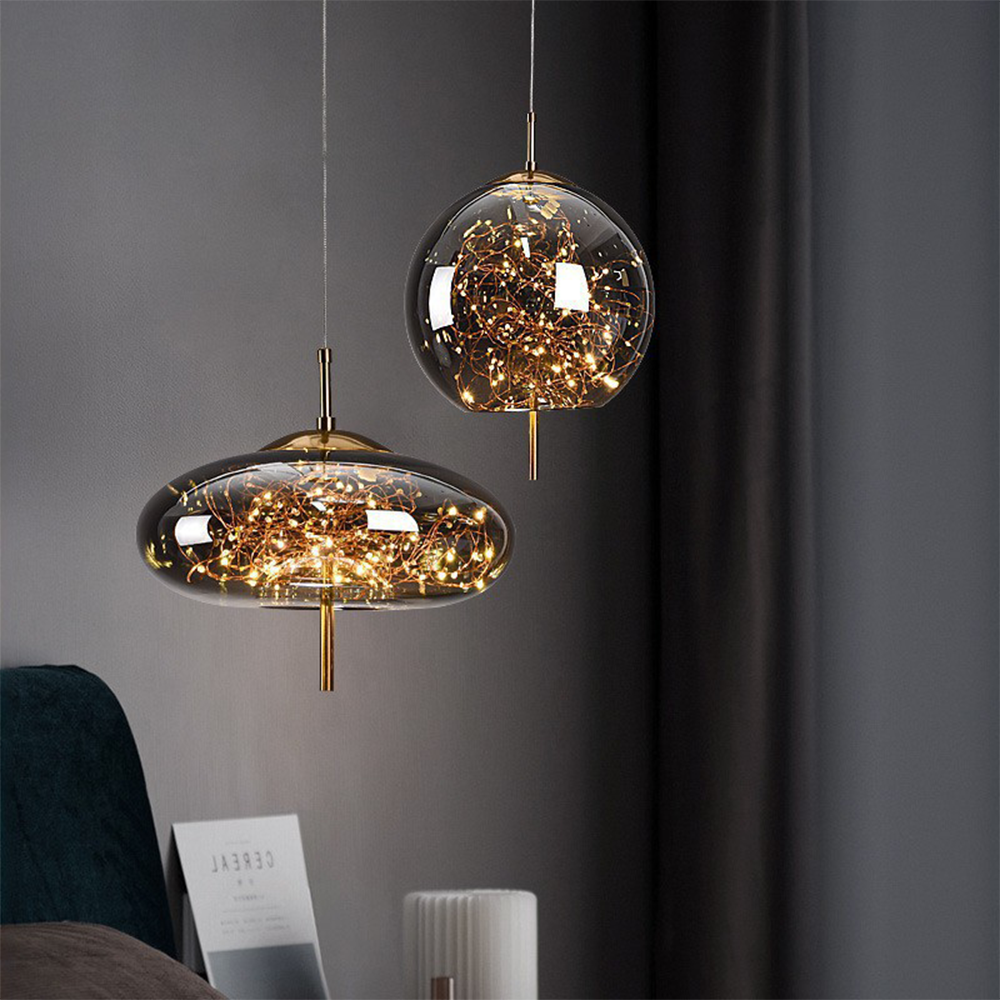 Pendant Glass Shade Nordic Style LED Light | Lormix