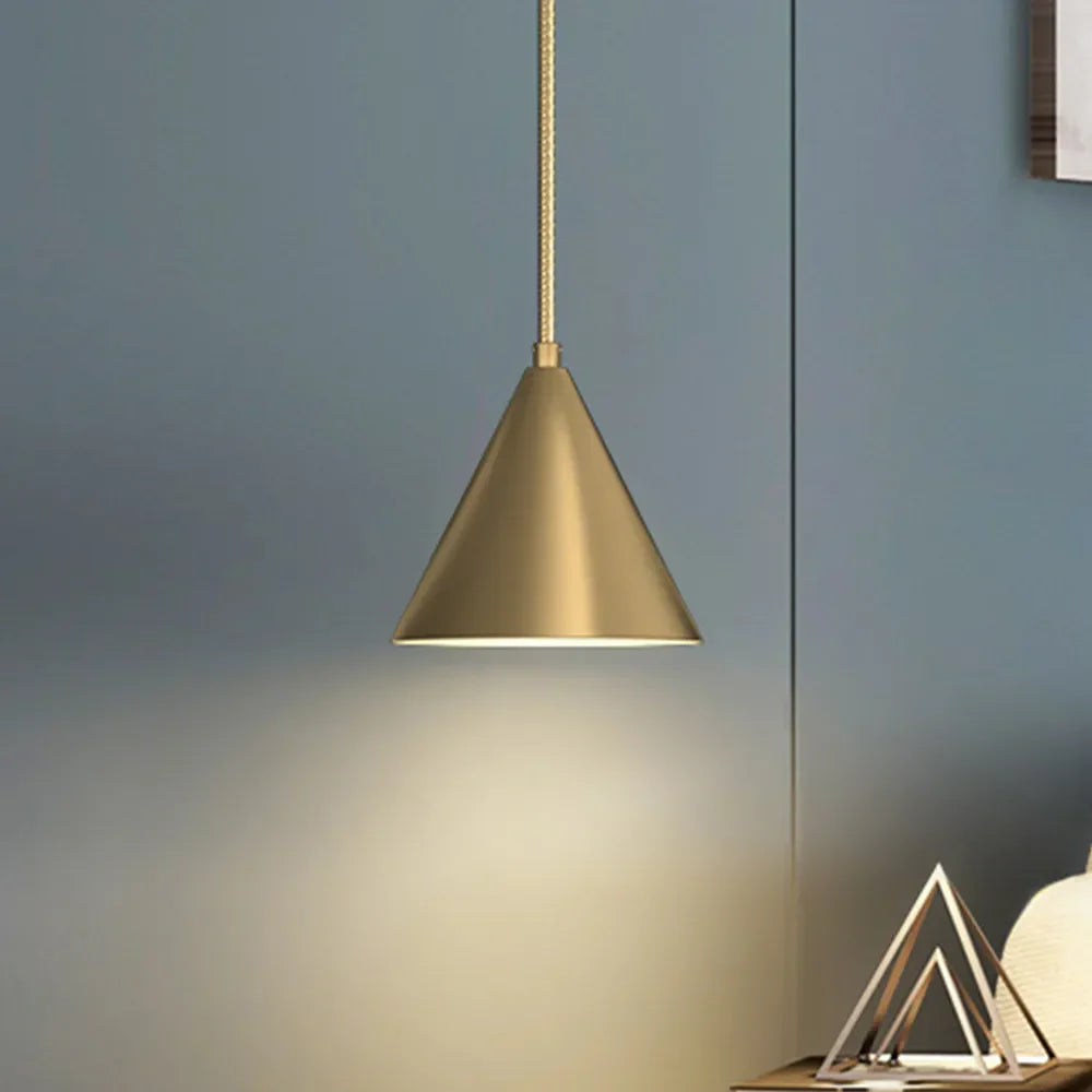 Pendant Light Brass Finish Round Modern Design | Orvena