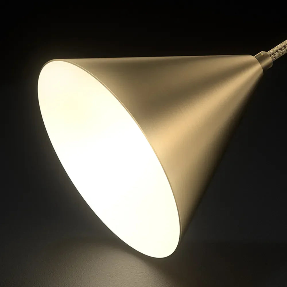 Pendant Light Brass Finish Round Modern Design | Orvena