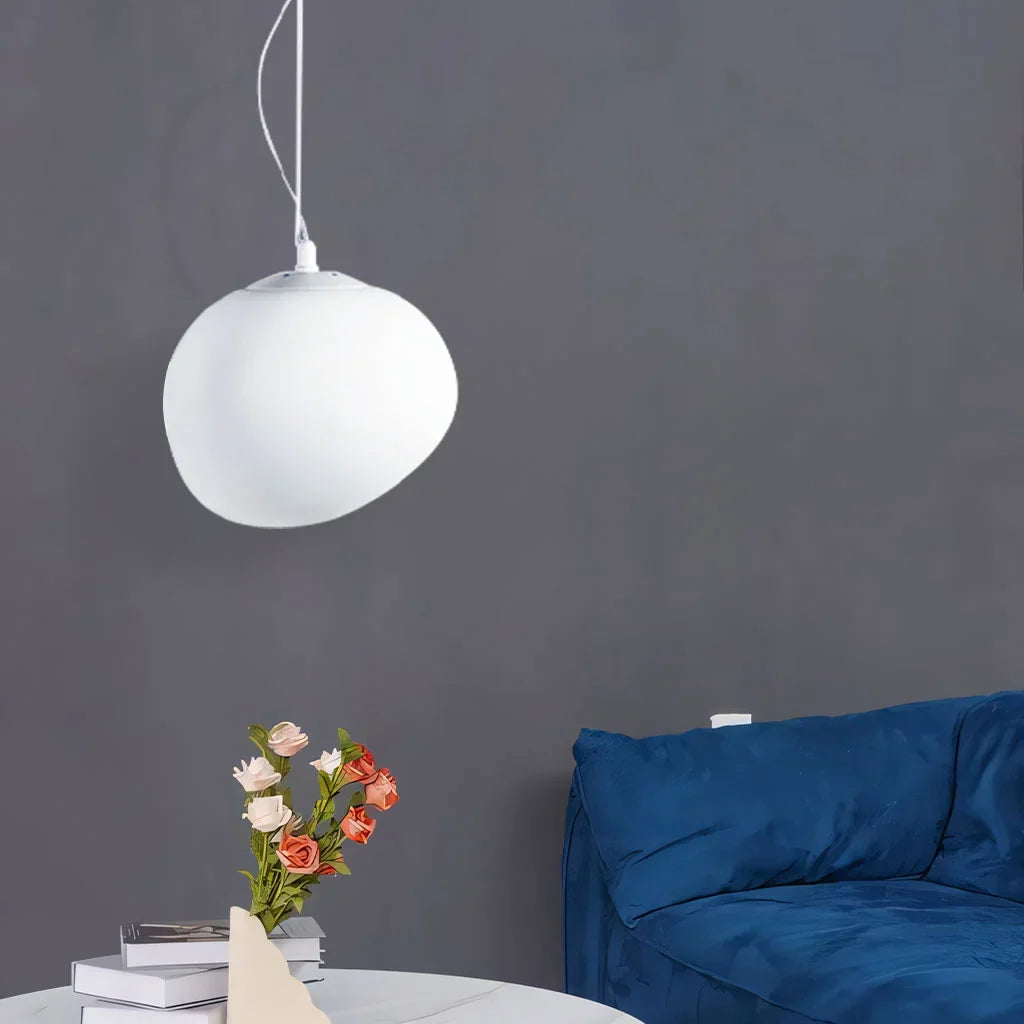 Pendant Light Frosted Glass Nordic Style Hanging Lamp | Elvexa