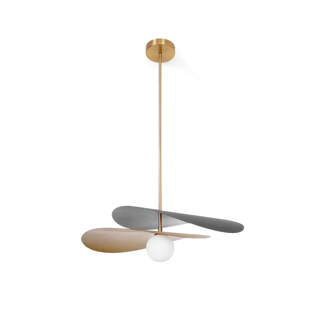 Pendant Light Glass Metal Mid Century Style | Calirae