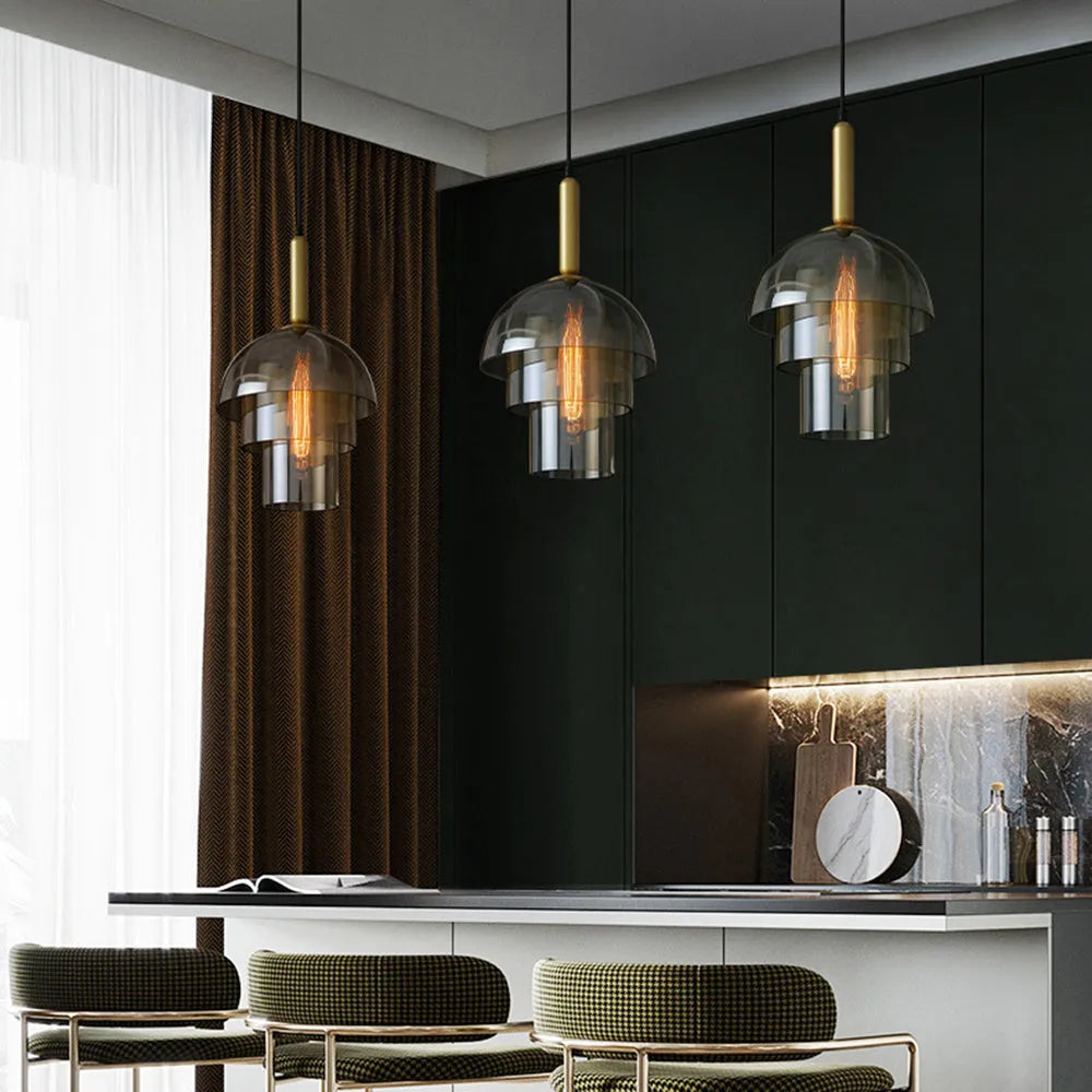 Pendant Light Glass Shade Modern Style | Lumerra