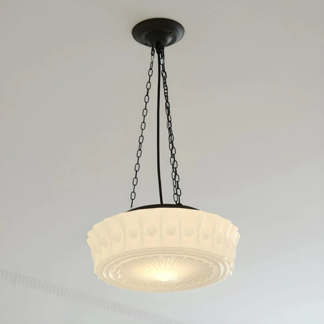 Pendant Light Glass Shade Retro Interior Style | Xaviro