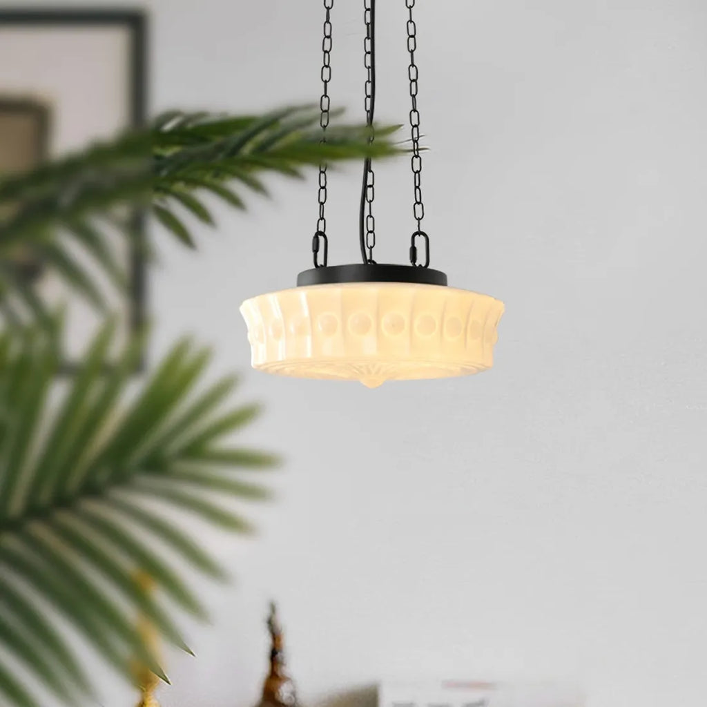 Pendant Light Glass Shade Retro Interior Style | Xaviro