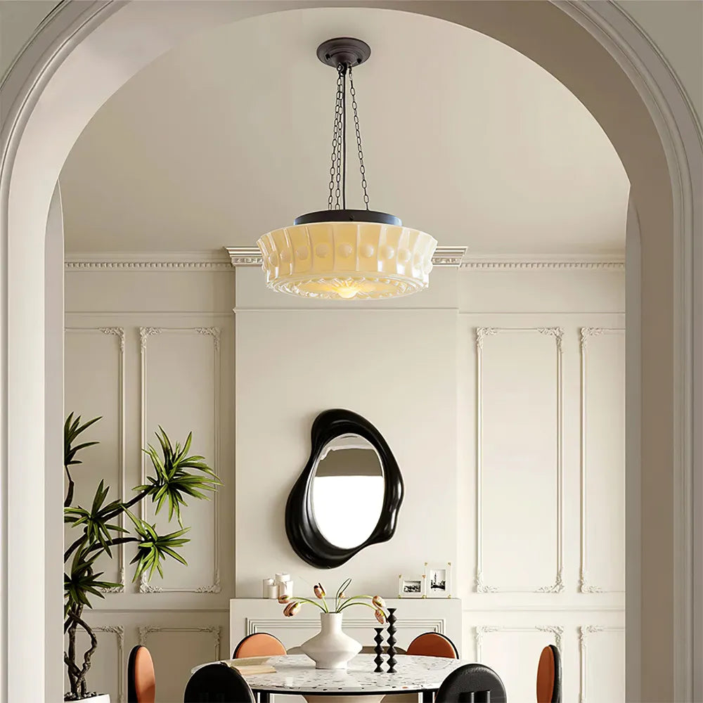 Pendant Light Glass Shade Retro Interior Style | Xaviro