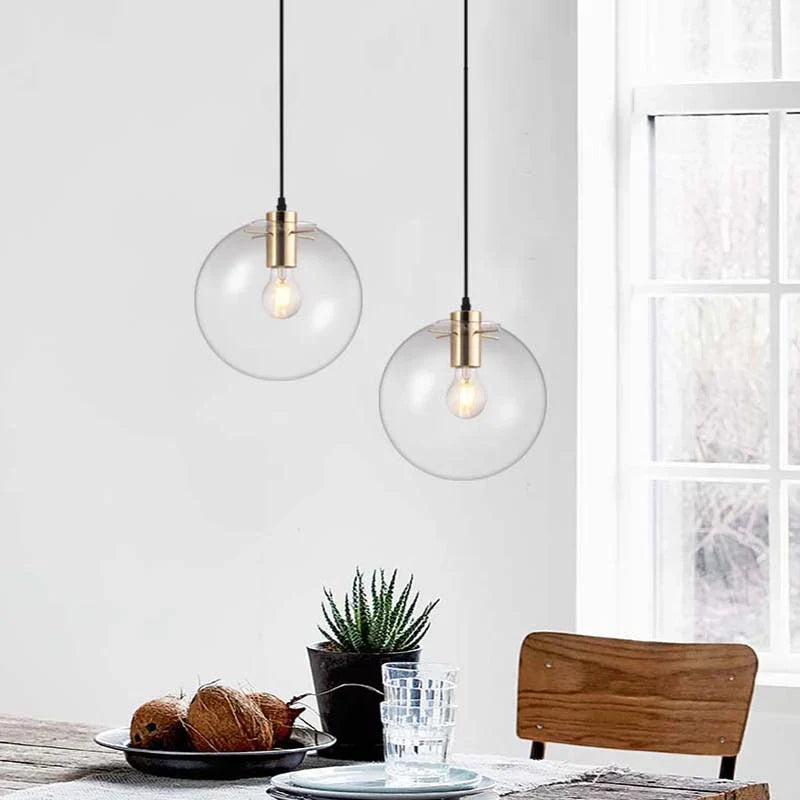 Pendant Light Glass Sphere for Modern Interior Hanging | Sorvian