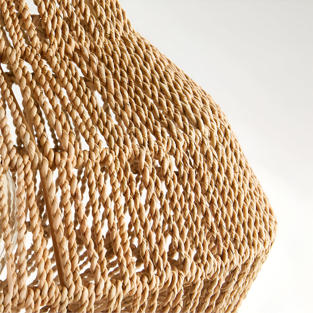 Pendant Light Handwoven Rattan Boho Style Modern Design | Luvora