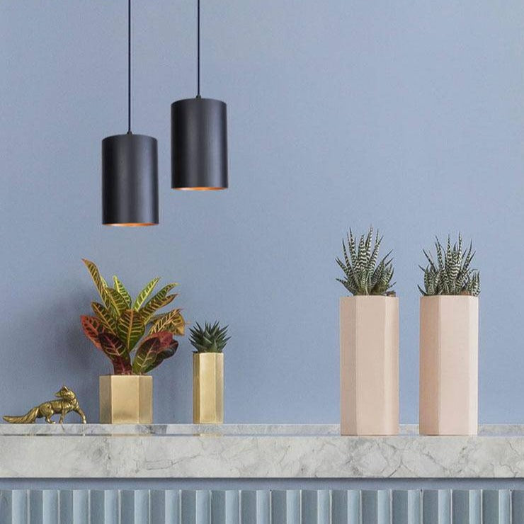 Pendant Light Metal Cylinder Vintage Style | Ravello