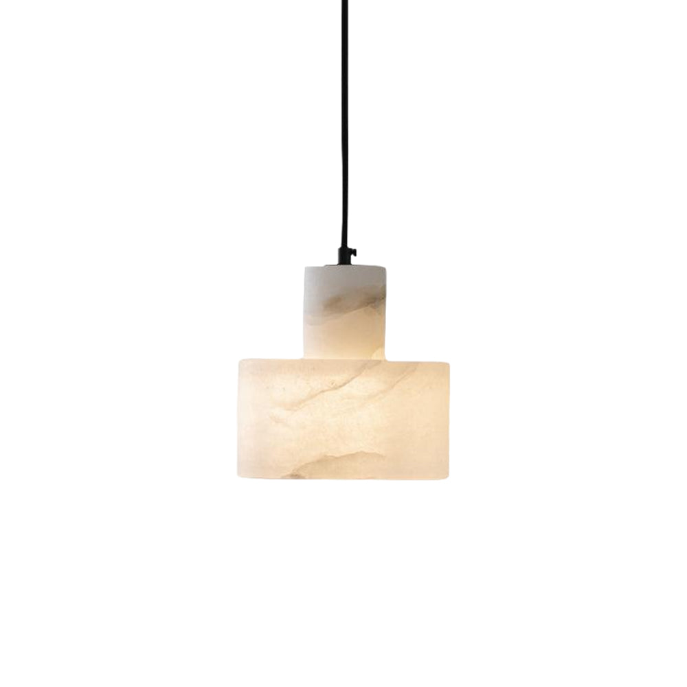 Pendant Light Nordic Alabaster Cylinder Design | Darnix