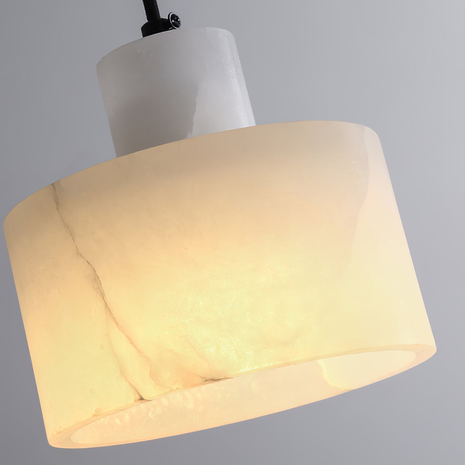 Pendant Light Nordic Alabaster Cylinder Design | Darnix
