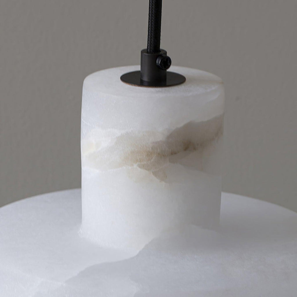 Pendant Light Nordic Alabaster Cylinder Design | Darnix