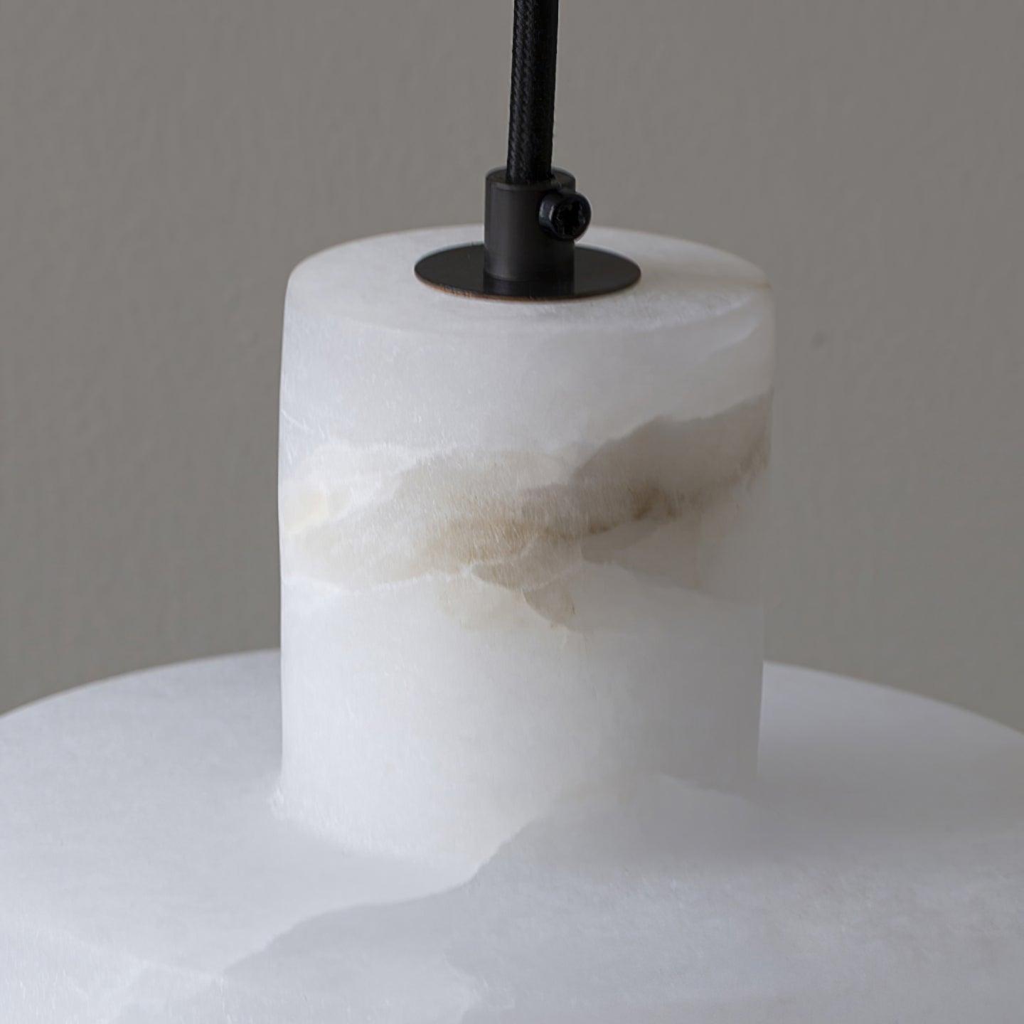 Pendant Light Nordic Alabaster Cylinder Design | Darnix