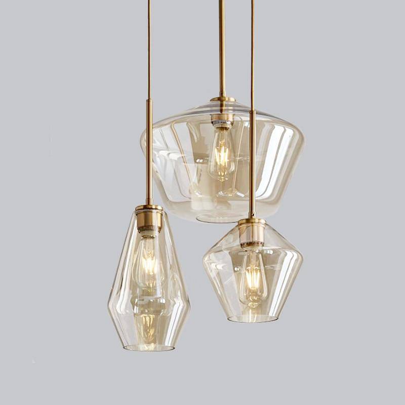 Pendant Light Nordic Metal Glass Cluster | Calvero