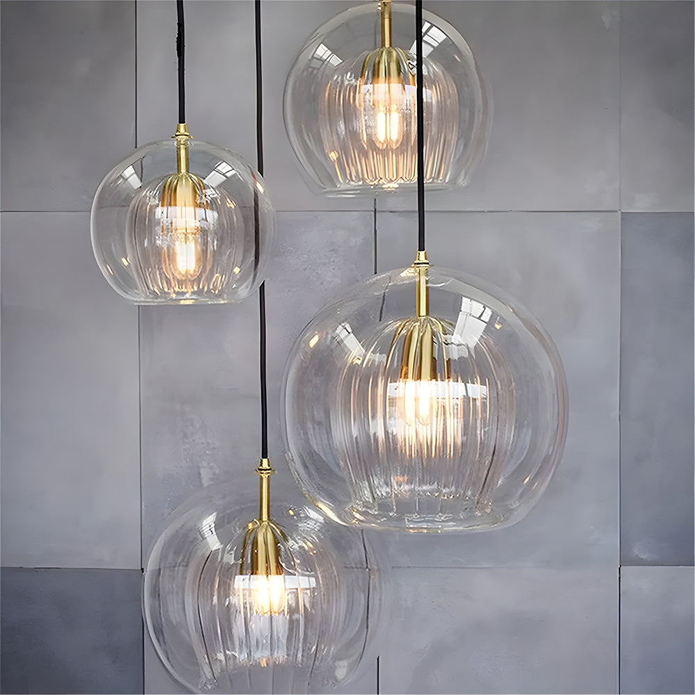 Pendant Light Nordic Spherical Glass Modern Indoor Fixture | Pelvora