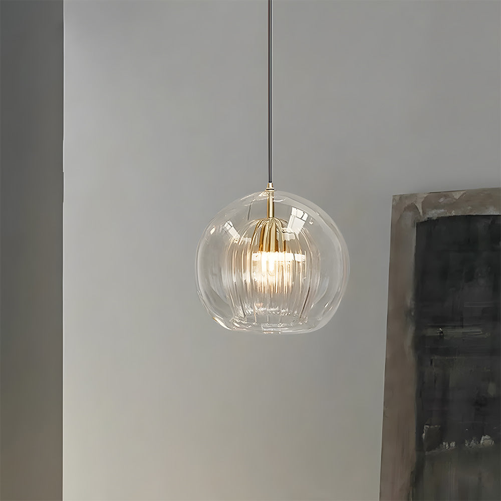 Pendant Light Nordic Spherical Glass Modern Indoor Fixture | Pelvora
