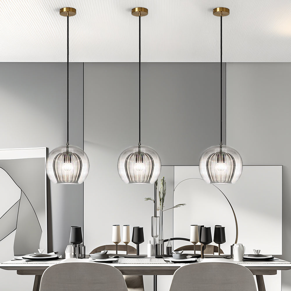 Pendant Light Nordic Spherical Glass Modern Indoor Fixture | Pelvora