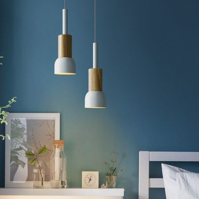 Pendant Light Nordic Wood Metal Design Fixture | Tarvian