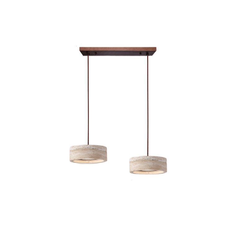 Pendant Light Travertine Stone Wabi Sabi Style | Verqis