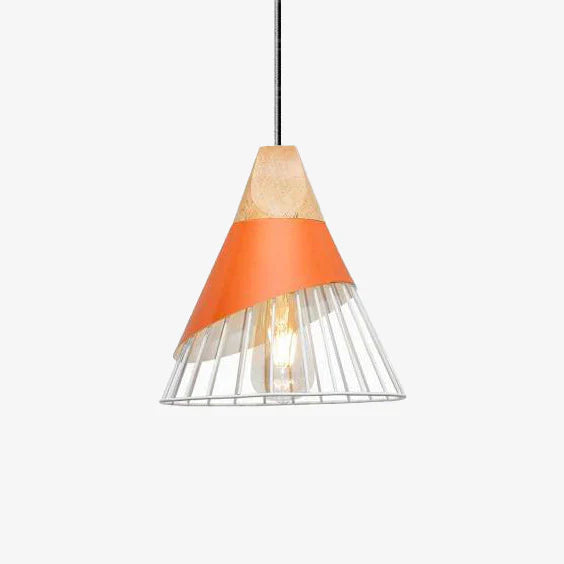 Pendant Light Wood Frame Scandinavian Style | Virelix