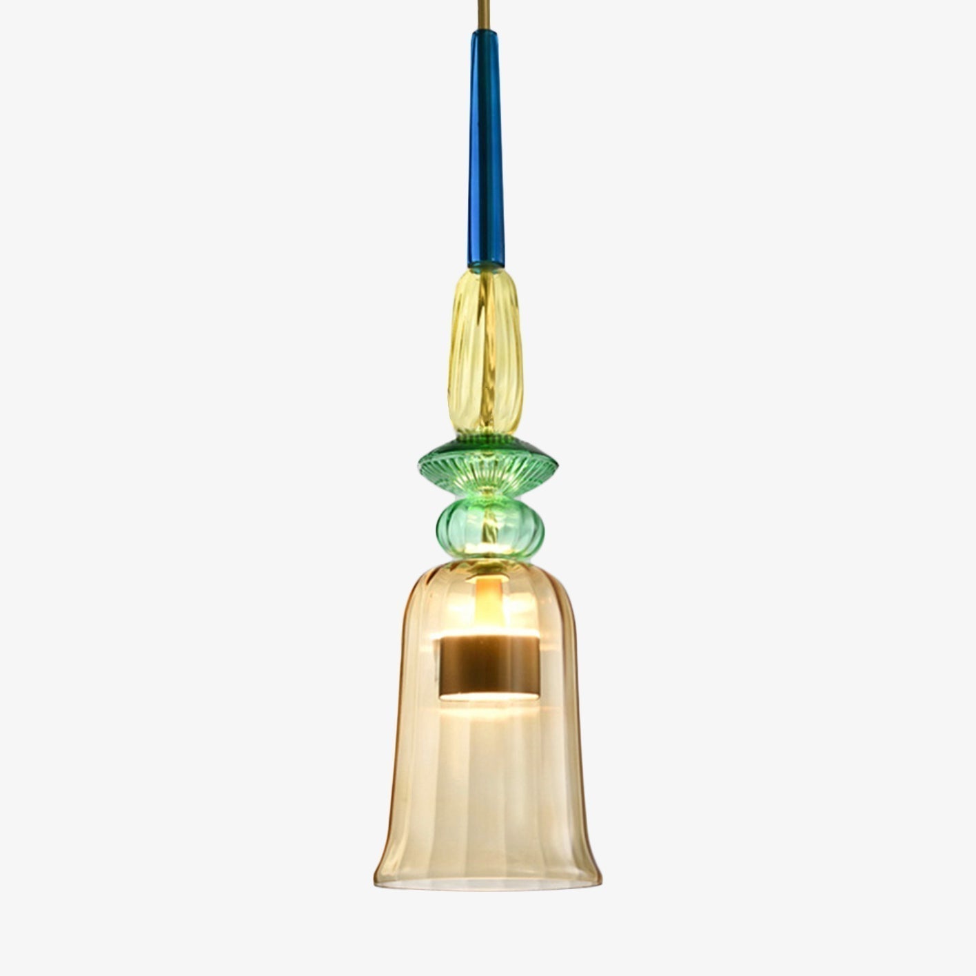 Pendant Light in Coloured Glass for Modern Spaces | Elaris