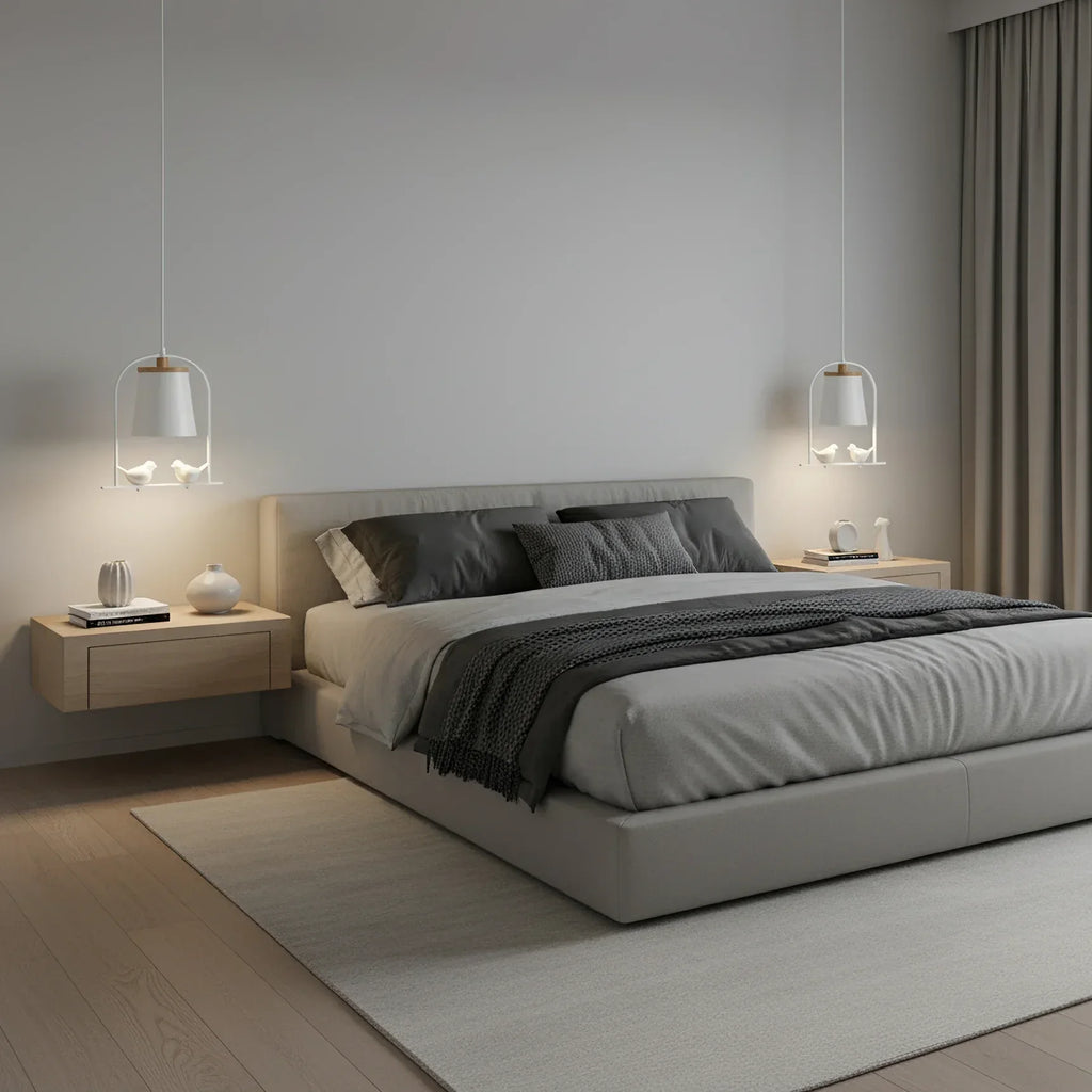 Pendant Light with Bird Accents Scandinavian Style | Arlina