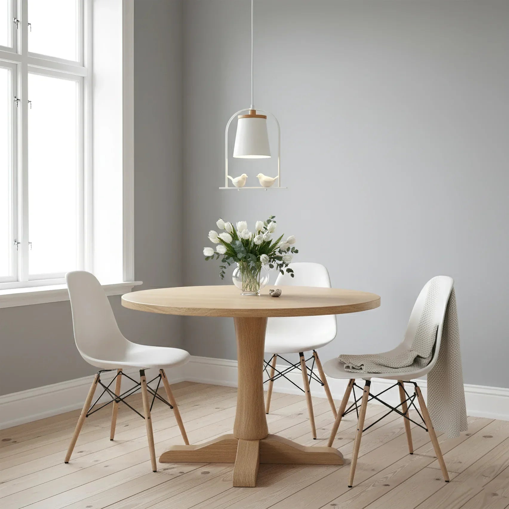 Pendant Light with Bird Accents Scandinavian Style | Arlina