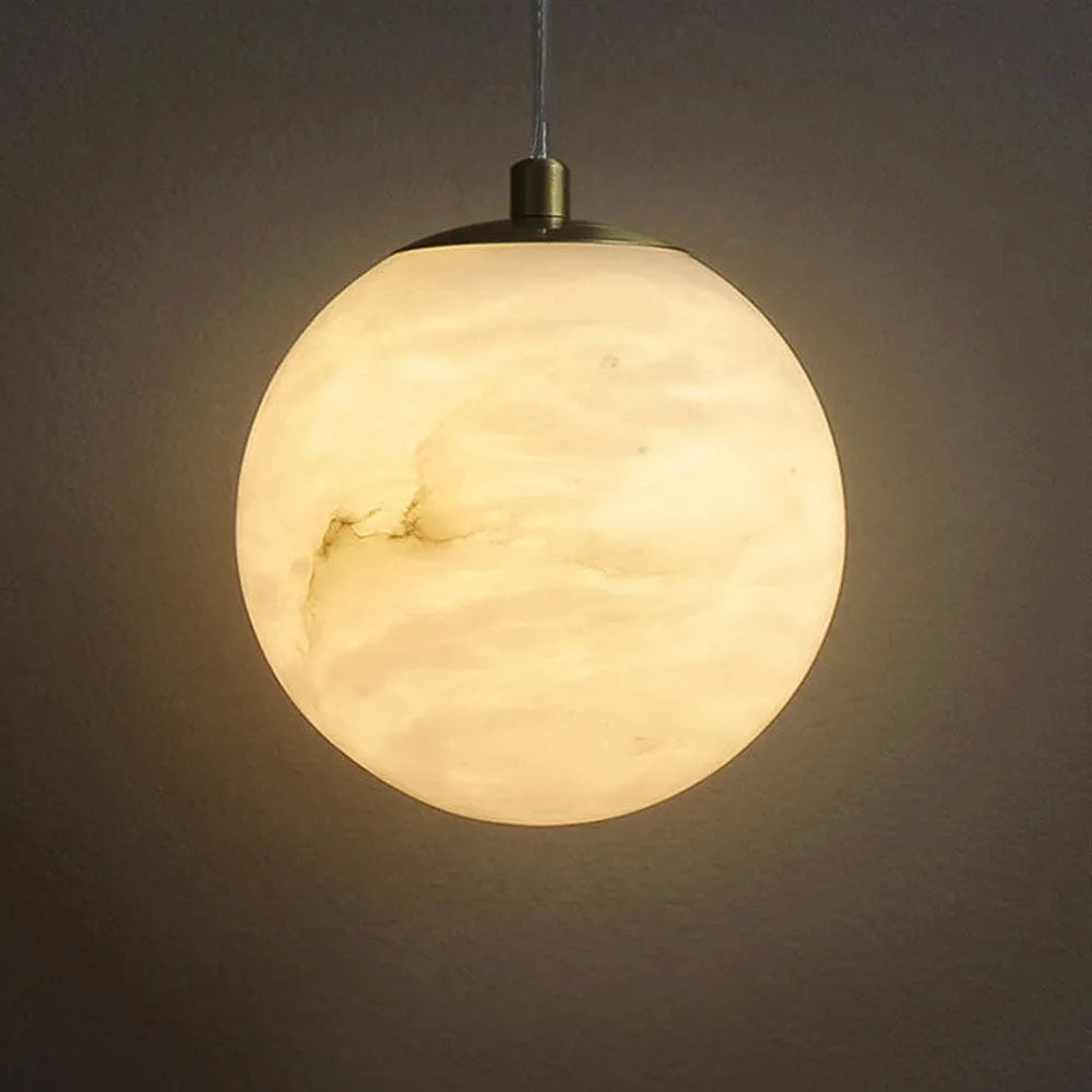 Pendant Marble Shade Scandinavian Style Light | Lunera