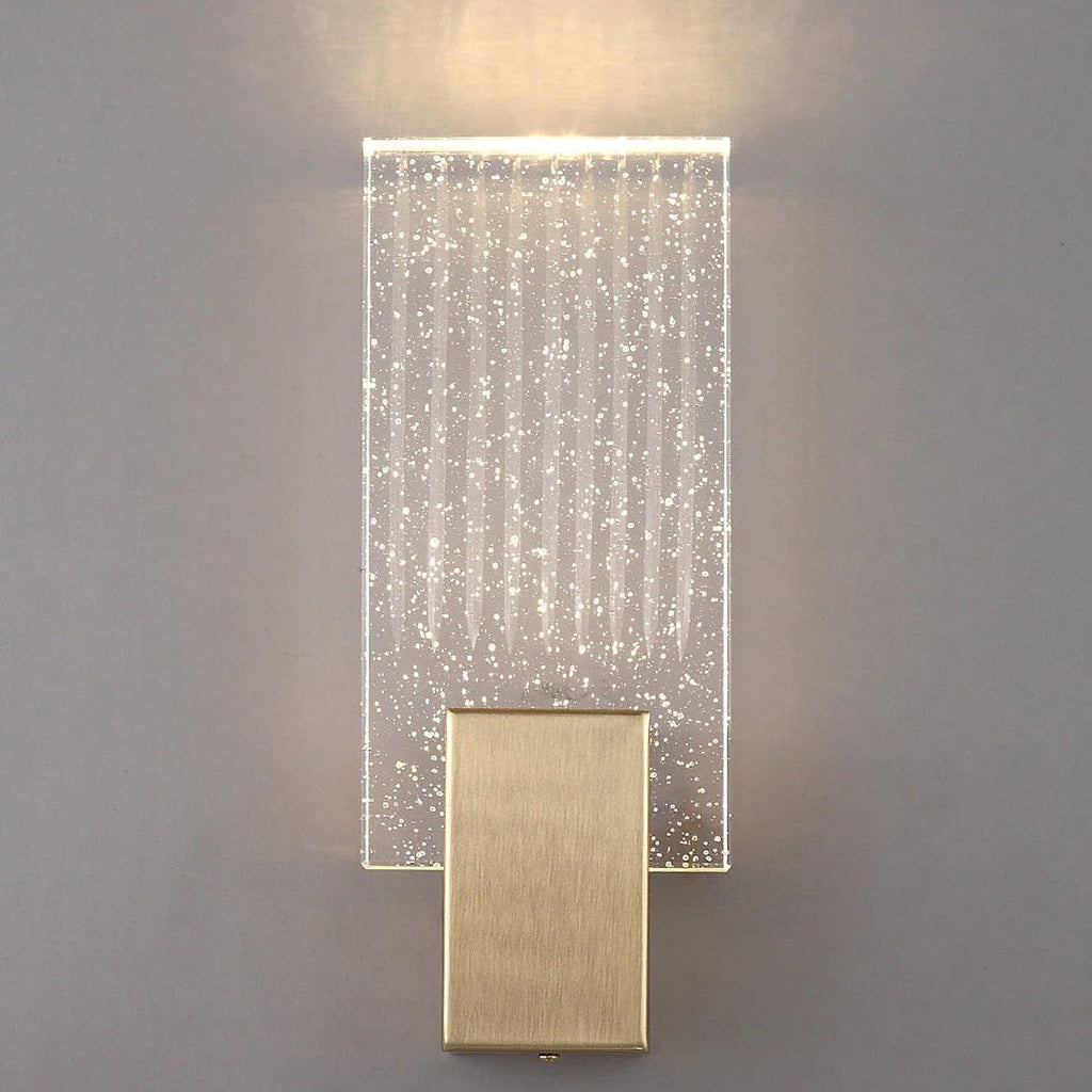 Pleated Crystal LED Wall Sconce Light | Prismor