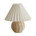 Rattan Table Lamp with Pagoda Shade Oriental Style | Varillo