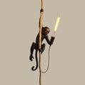 Resin Monkey Pendant Light Art Deco Interior Accent | Luvrano