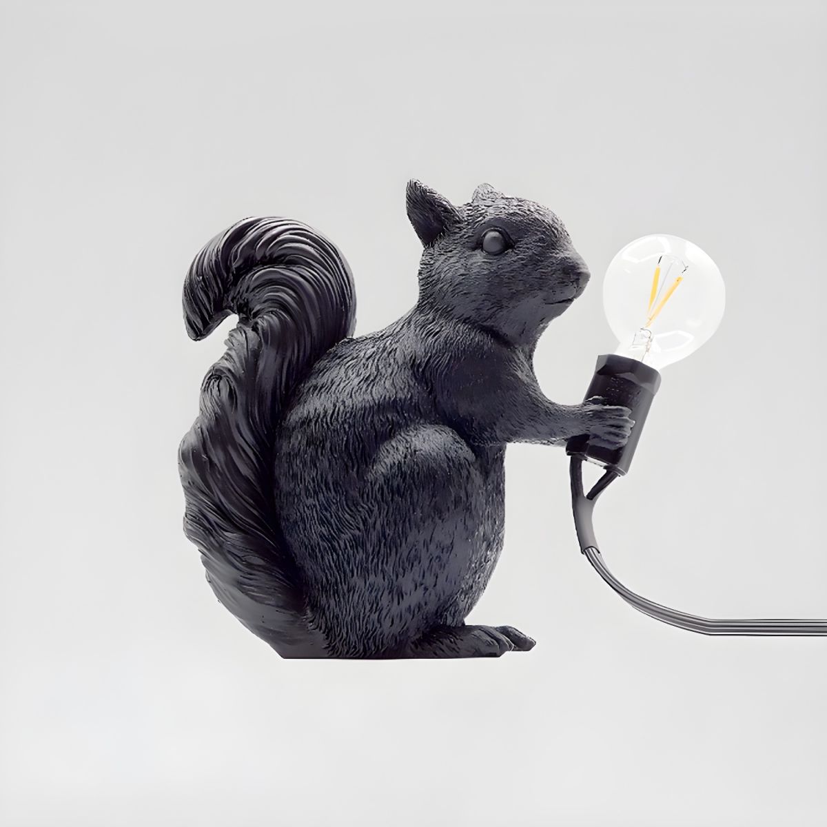 Resin Squirrel Table Lamp Nordic Art Deco Style | Ortivo