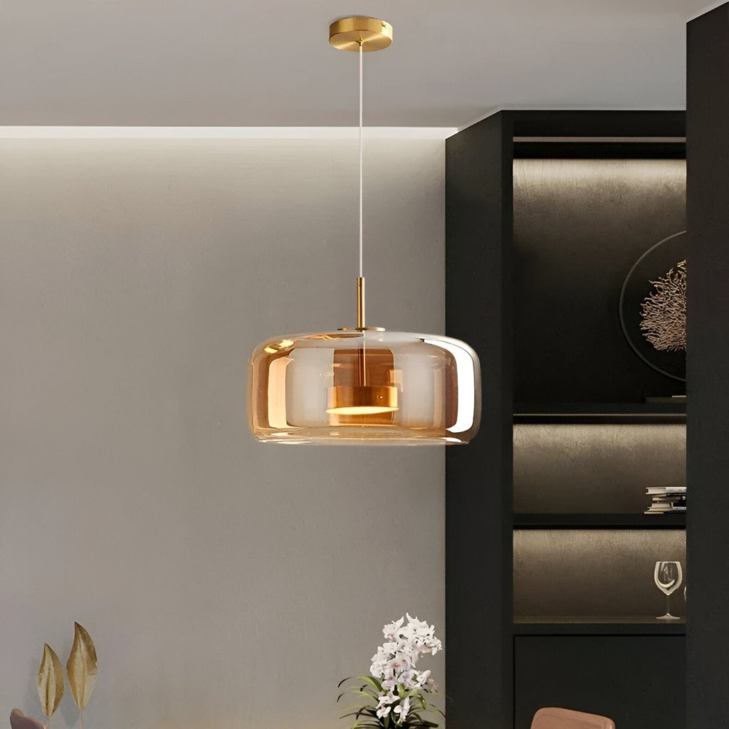 Retro Glass LED Pendant Light Modern Style | Orvixy