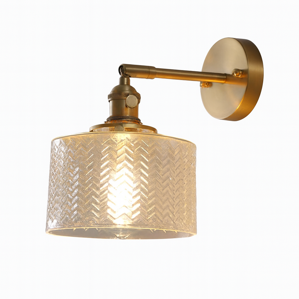 Retro Glass Shade Wall Light for Modern Interiors | Lumarel