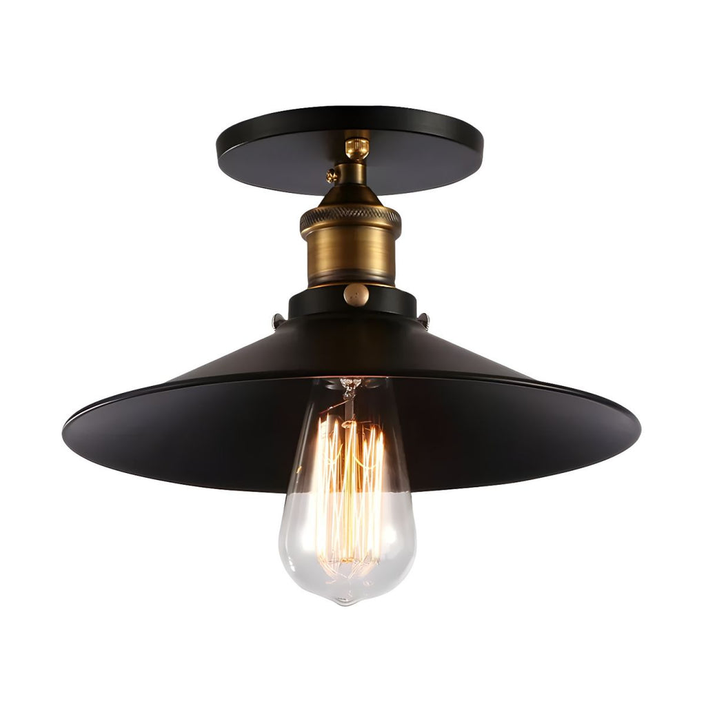 Retro Industrial Metal Ceiling Light Fixture | Virela