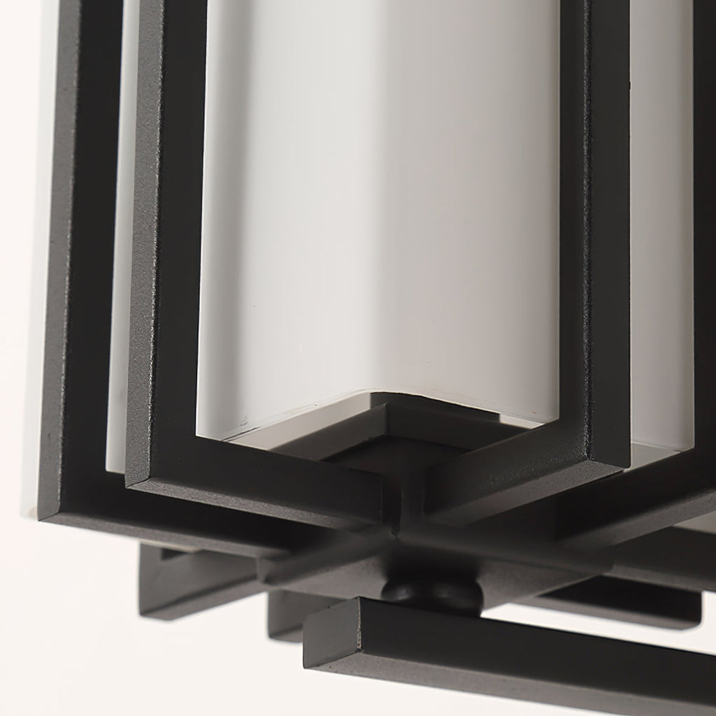 Retro Industrial Outdoor Glass Wall Light Fixture | Relnix