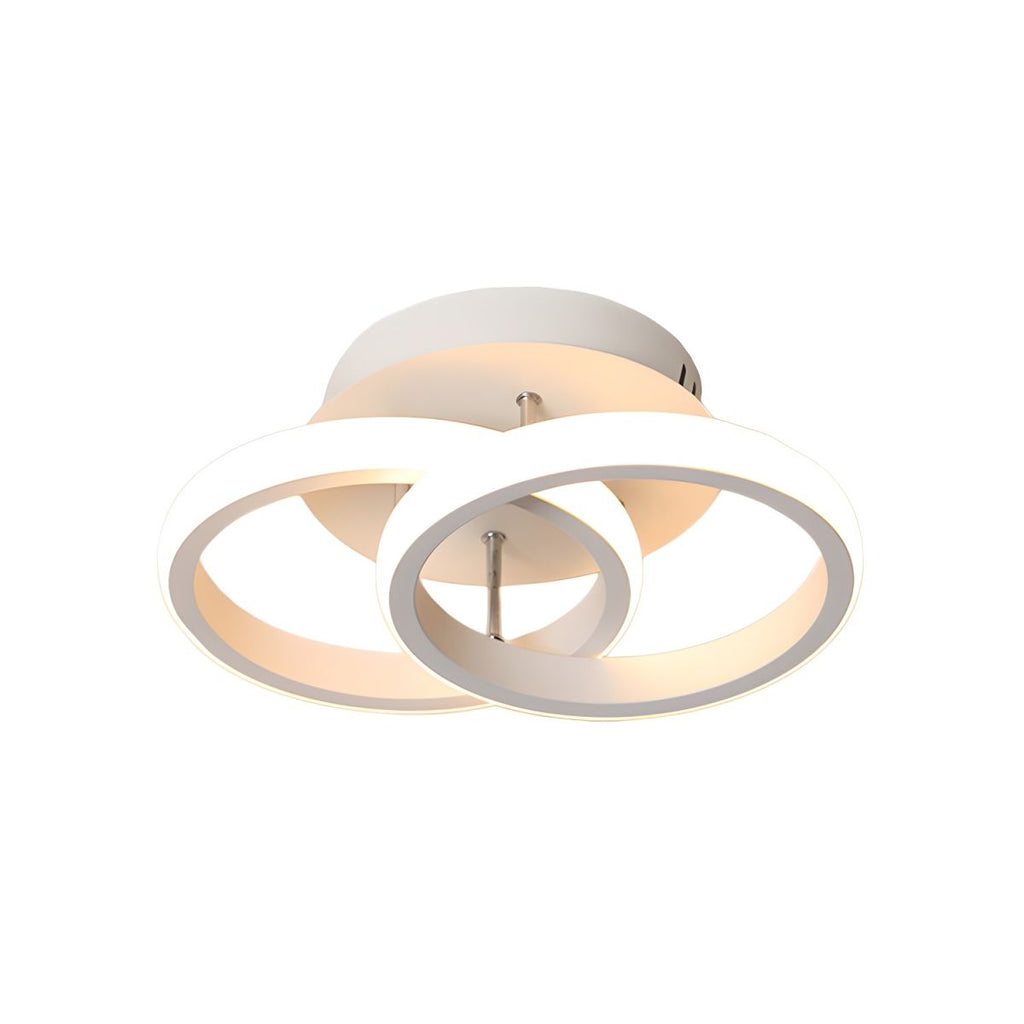 Round LED Ceiling Light Modern Metal Finish | Orienne