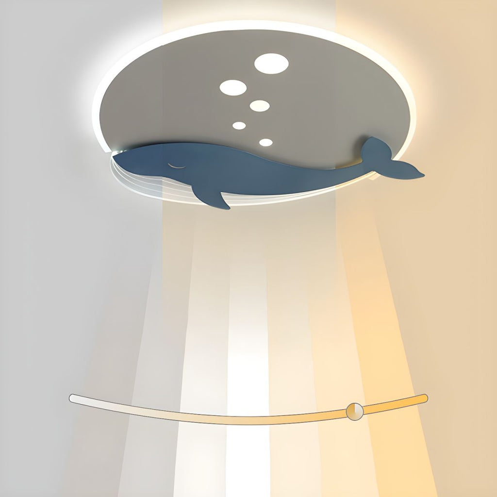 Round Metal Scandinavian Kids Ceiling Light | Tarvone