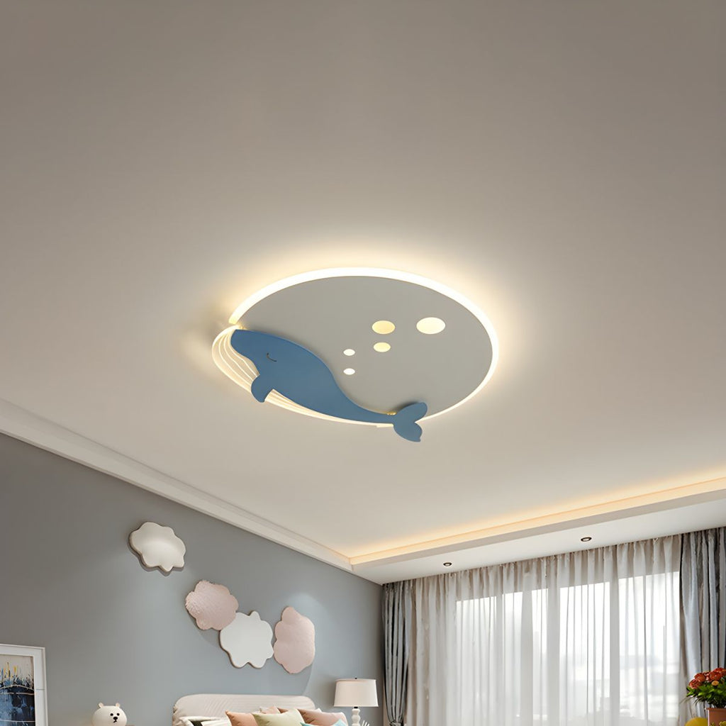 Round Metal Scandinavian Kids Ceiling Light | Tarvone