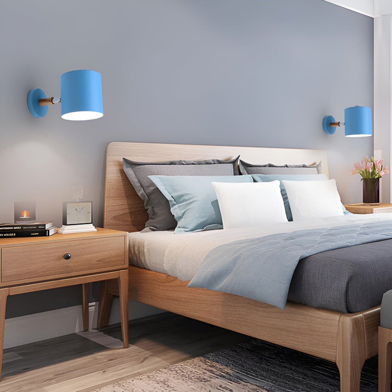 Nordic Adjustable Wood Metal Wall Light Fixture | Lumovia