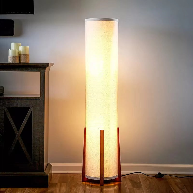 Scandinavian Floor Lamp Fabric Shade Interior Lighting | Melvino
