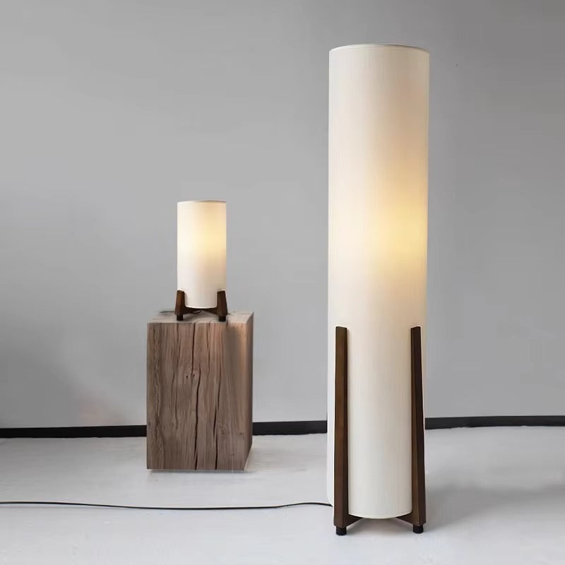 Scandinavian Floor Lamp Fabric Shade Interior Lighting | Melvino