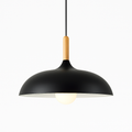 Scandinavian Oak Pendant Light Minimalist Metal Design | Zerova