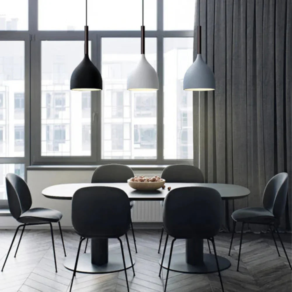 Scandinavian Resin Shade Pendant Light Fixture | Velires