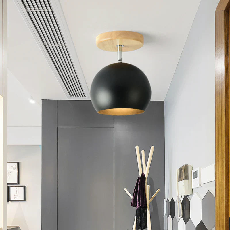 Scandinavian Wood Metal Adjustable LED Wall Light | Lumvorn