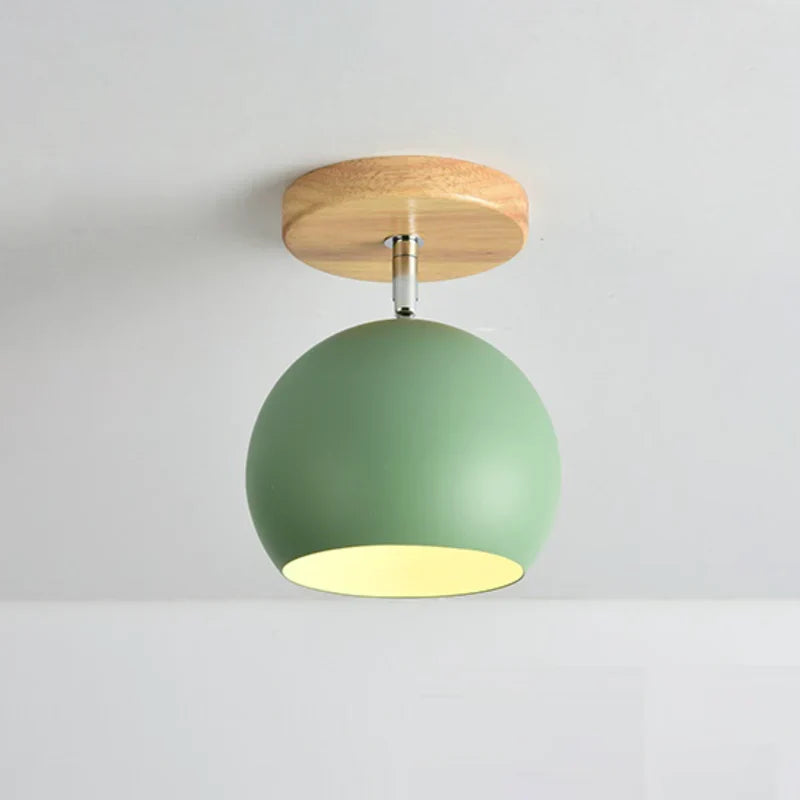 Scandinavian Wood Metal Adjustable LED Wall Light | Lumvorn